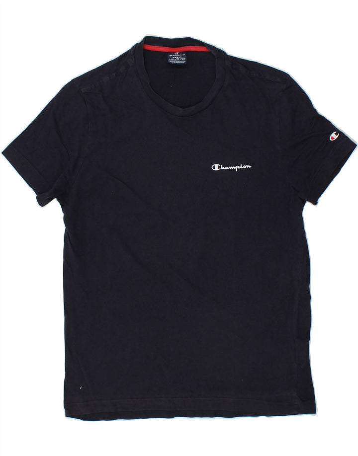 CHAMPION Mens T-Shirt Top Small Navy Blue Cotton Vintage Champion and Second-Hand Champion from Messina Hembry 