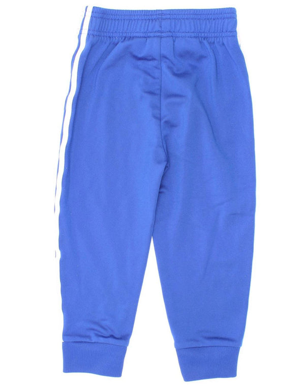 Adidas Drenge Træningsdragt Bukser Joggers 2-3 År Blå Polyester