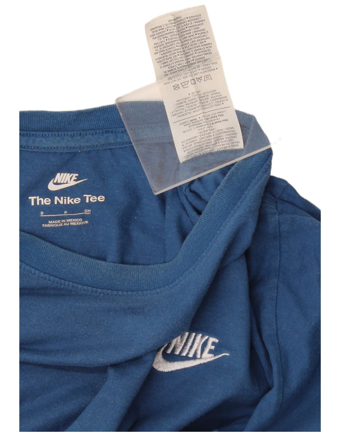 Nike Herre The Tee T-Shirt Top Lille Blå Bomuld