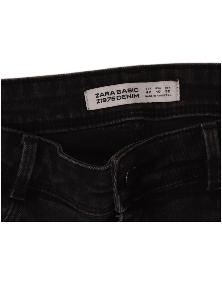 ZARA Womens Distressed Skinny Jeans EU 42 Large W32 L28 Grey