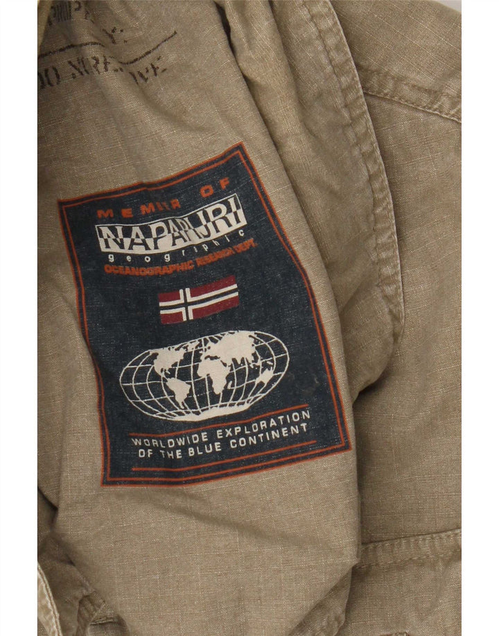 Napapijri Herre Geographic Utility Jacket UK 38 Medium Khaki