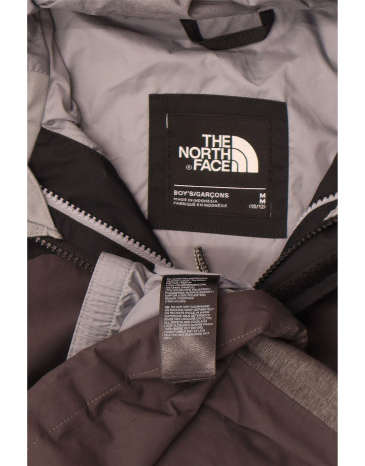 The North Face Regnjakke med hætte til drenge 10-11 år mellemgrå polyester