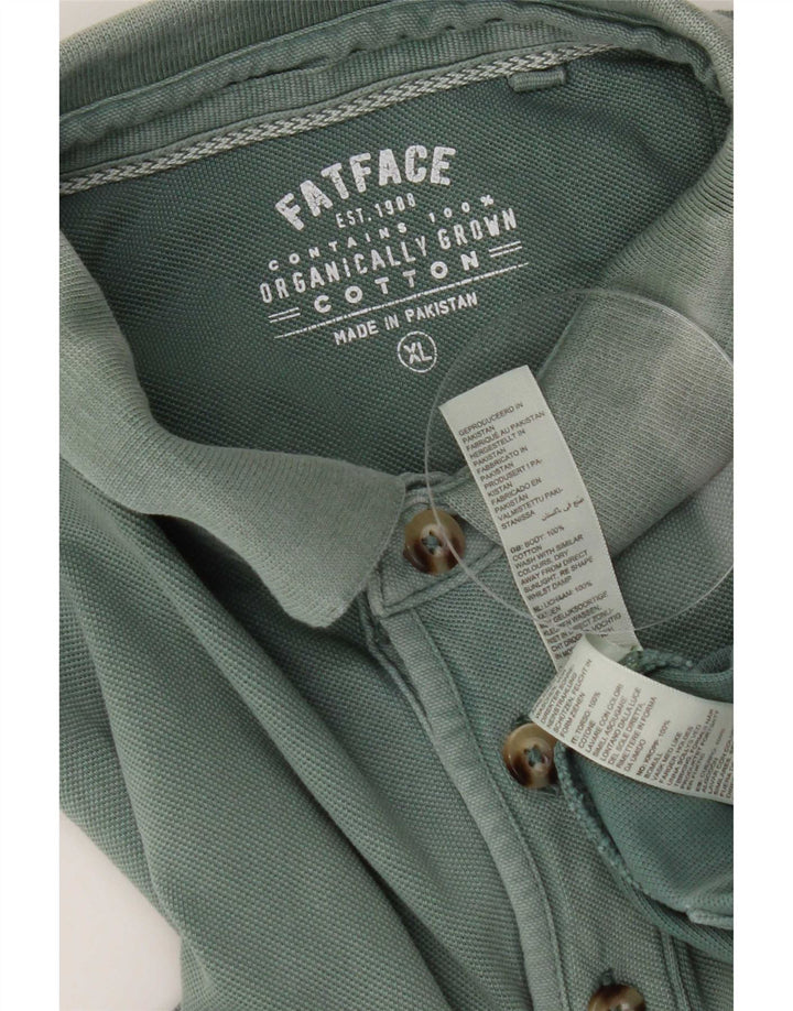 Fat Face Herre Polo Shirt XL Grøn Bomuld