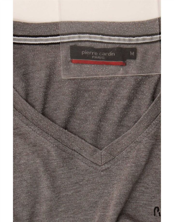 Pierre Cardin Herre T-shirt Top Medium Grey Flecked Polyester