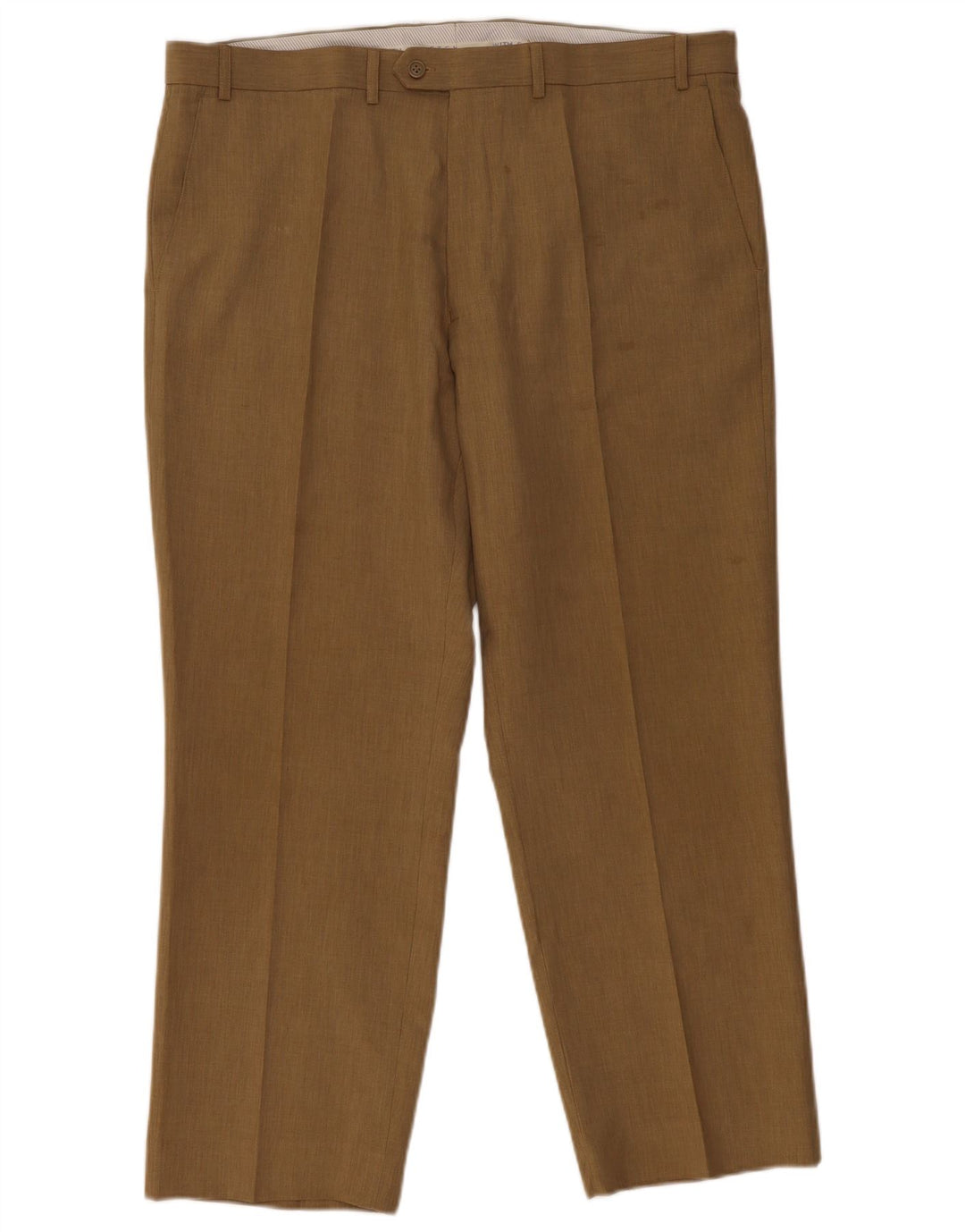 Marks & Spencer Herre Pegged Suit Bukser W40 L29 Beige Polyester