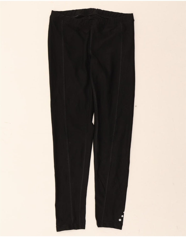 L.L.BEAN Womens Leggings UK 14 Large  Black Polyester Vintage L.L.Bean and Second-Hand L.L.Bean from Messina Hembry 