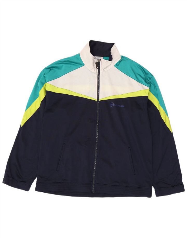 Sergio Tacchini Herre træningsdragt Topjakke XL Navy Blue Colourblock