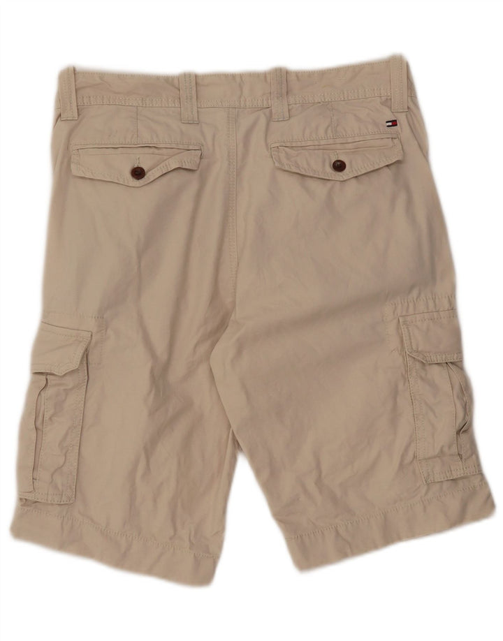 TOMMY HILFIGER Herre Cargo Shorts W32 Medium Beige Bomuld