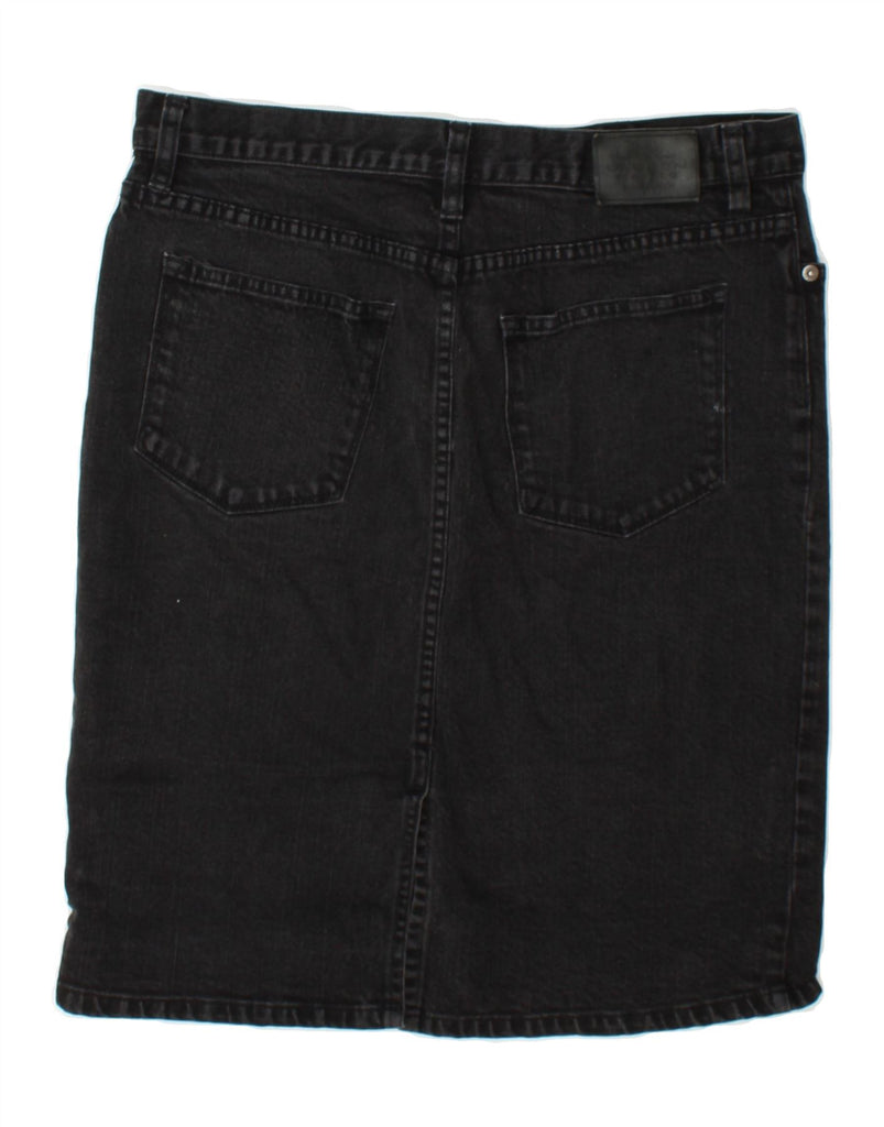 RALPH LAUREN Womens Denim Skirt US 10 Large W32  Black Cotton Vintage Ralph Lauren and Second-Hand Ralph Lauren from Messina Hembry 