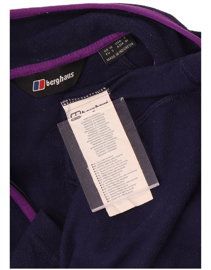 Berghaus Fleece Jumper med lynlås til kvinder UK 10 Lille lilla polyester