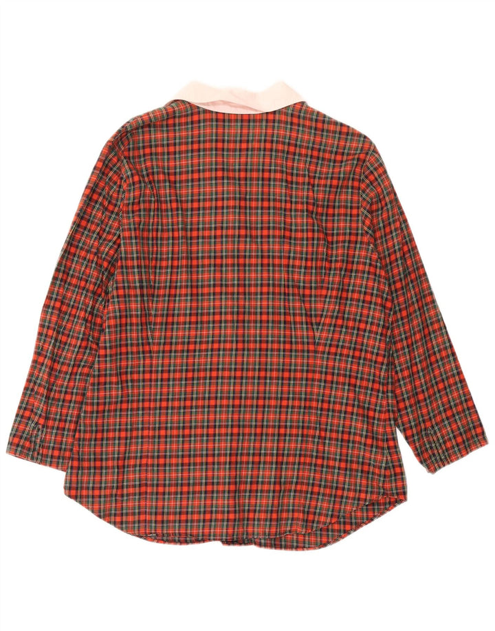 RALPH LAUREN Dameskjortebluse UK 18 XL Rød ternet