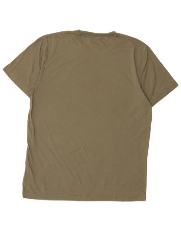 Abercrombie & Fitch Herre T-Shirt Top Stor Khaki Bomuld