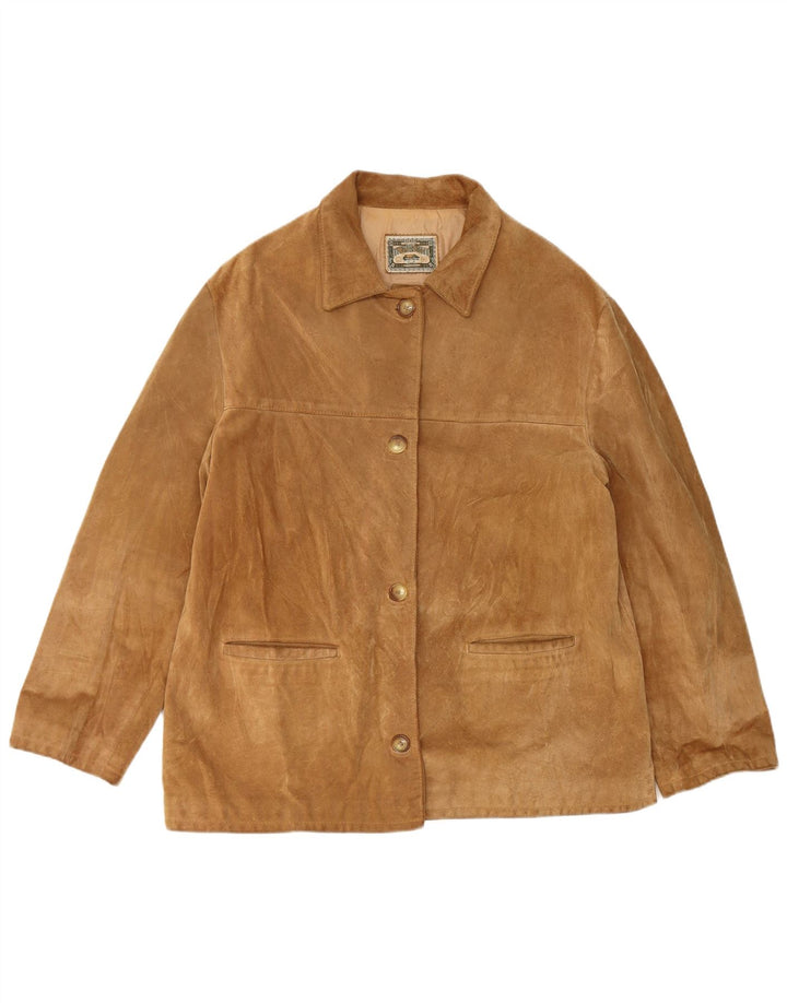 Lavorazione Artigiana Dame 4-knaps blazerjakke UK 14 Medium Brun