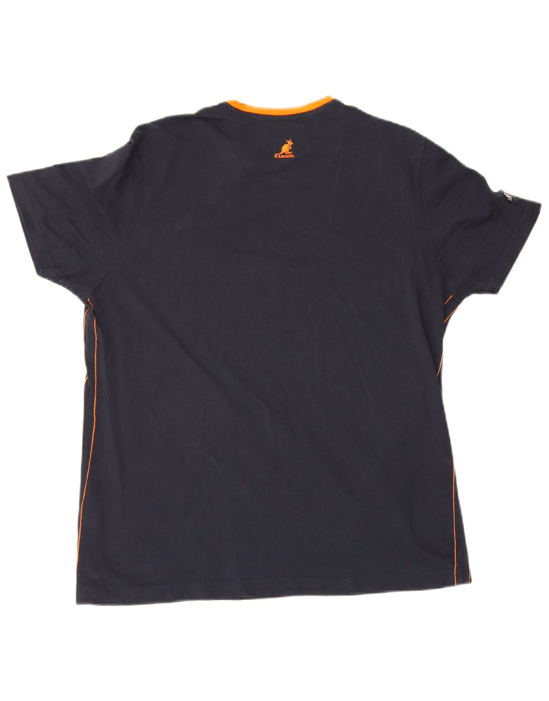 Kangol herre T-shirt top XL marineblå bomuld