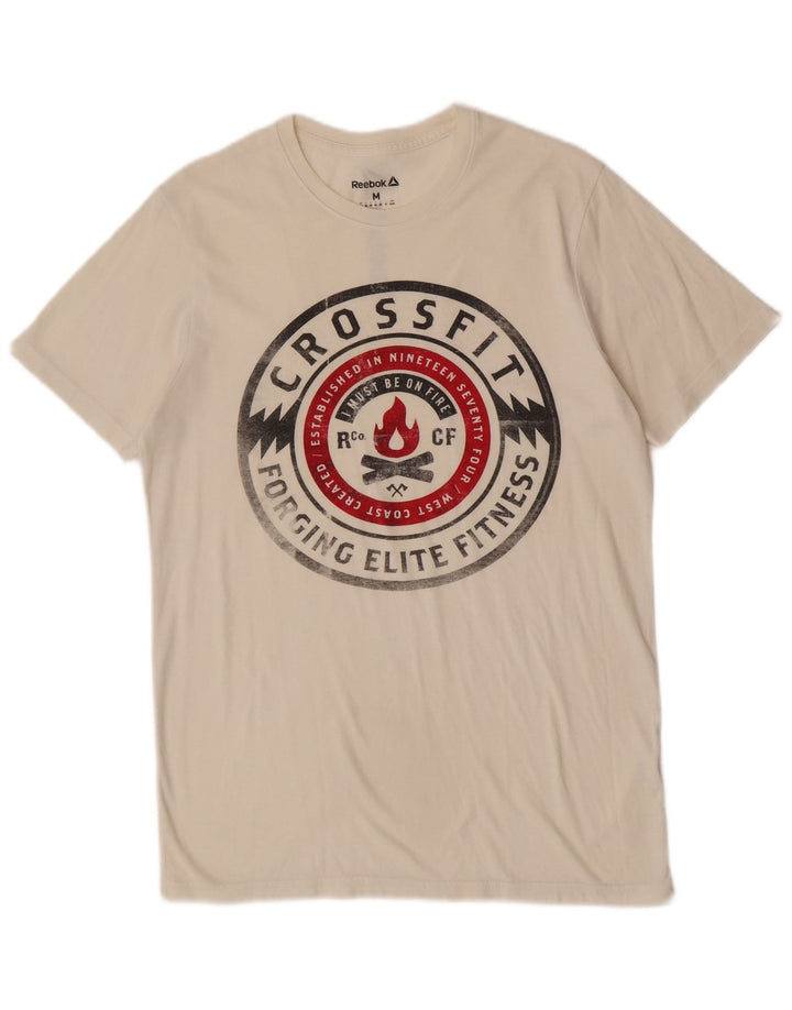 Reebok Herre grafisk T-shirt Top Medium White