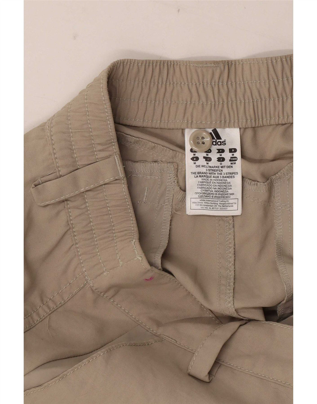 Adidas grafiske bukser til kvinder Medium W30 L30 Brun nylon