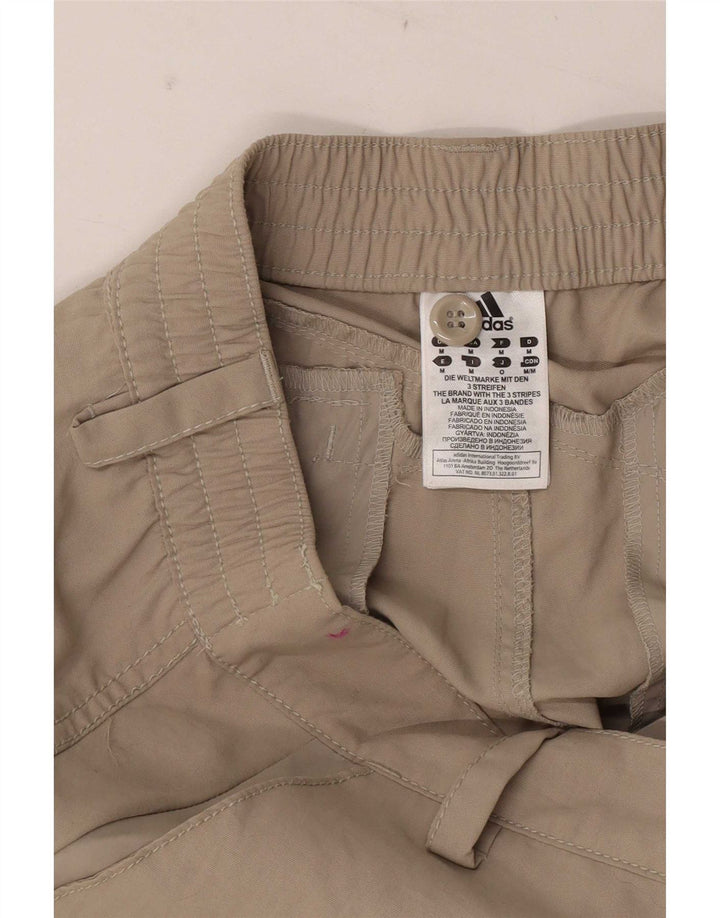 Adidas grafiske bukser til kvinder Medium W30 L30 Brun nylon
