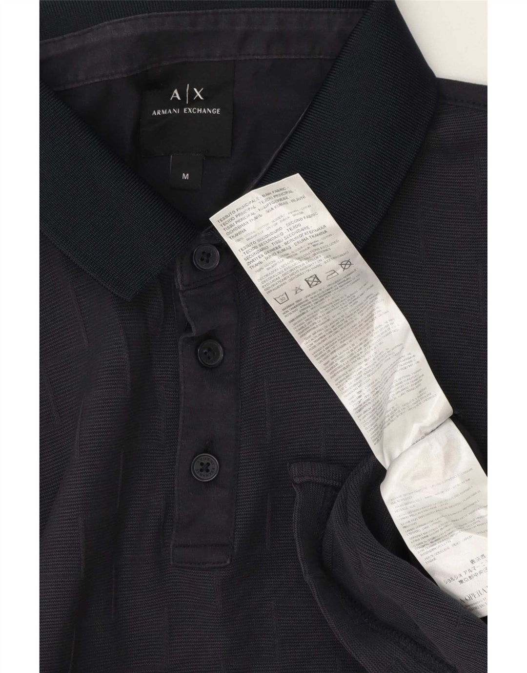 Armani Exchange Herre poloshirt Medium Marineblå Geometrisk Bomuld