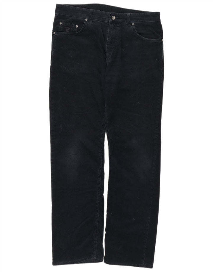 GANT Herre Jason Regular Fit Corduroy Bukser W36 L34 Marineblå Bomuld