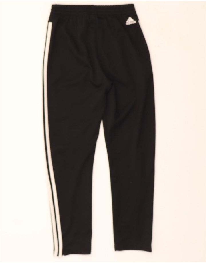 ADIDAS Boys Tracksuit Trousers 13-14 Years Black Polyester Vintage Adidas and Second-Hand Adidas from Messina Hembry 