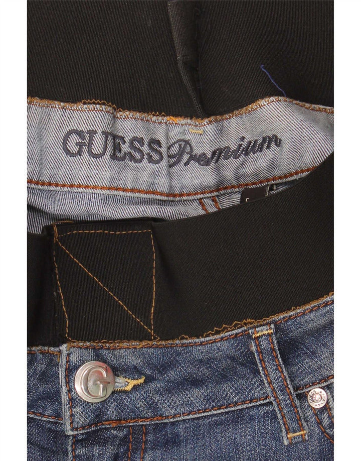 Guess lige jeans til kvinder W24 L28 blå farveblok