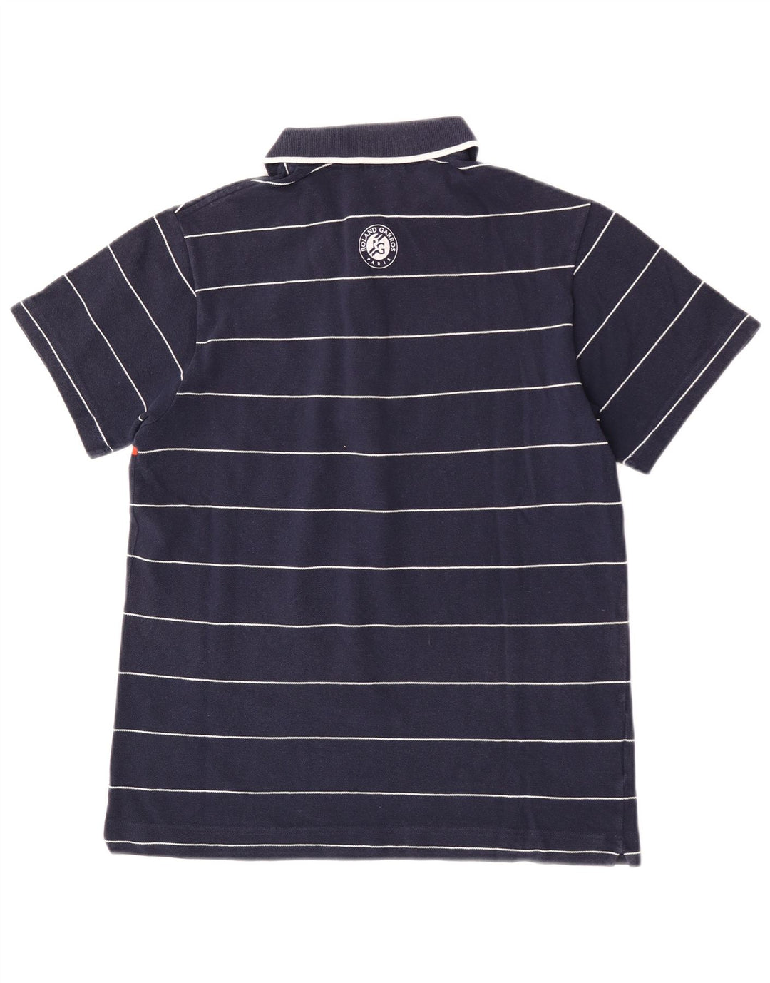 Lacoste herre poloshirt størrelse 3 Lille marineblå stribet bomuld