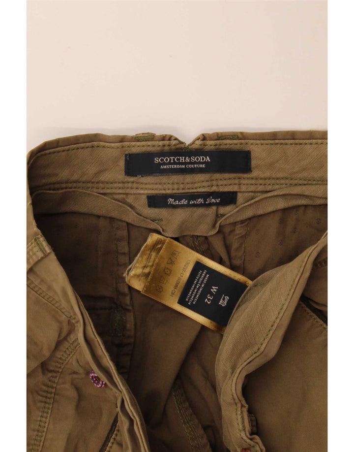 Scotch & Soda Herre Cargo Shorts W32 Medium Khaki Bomuld