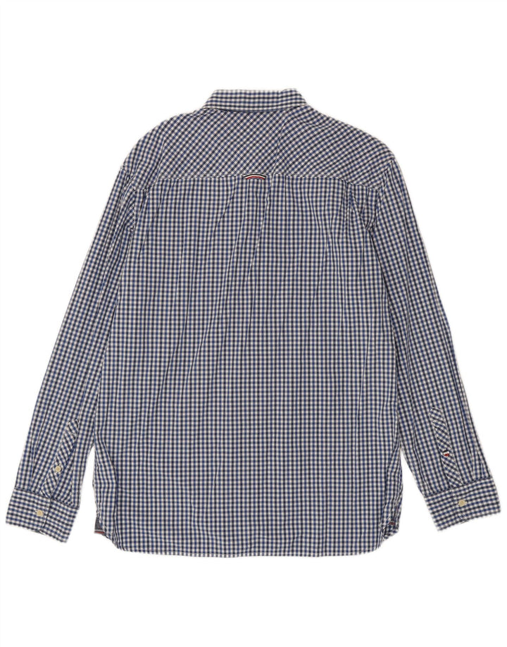 Tommy Hilfiger Herre Regular Fit skjorte XL Blue Gingham Cotton