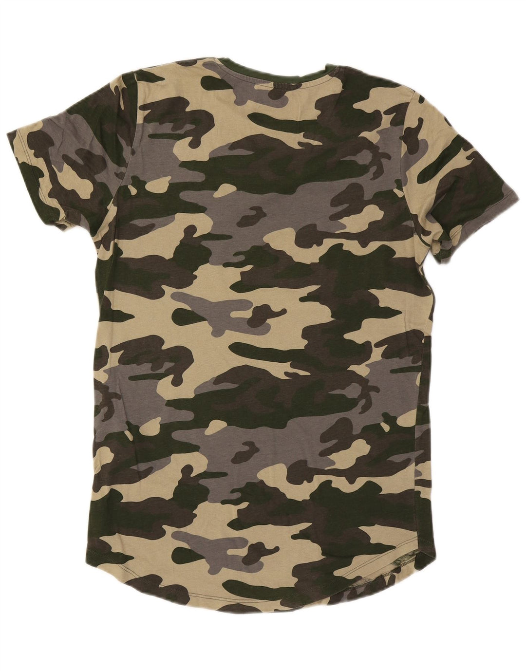 Jack & Jones Herre grafisk T-shirt Top Medium Grøn Camouflage Bomuld