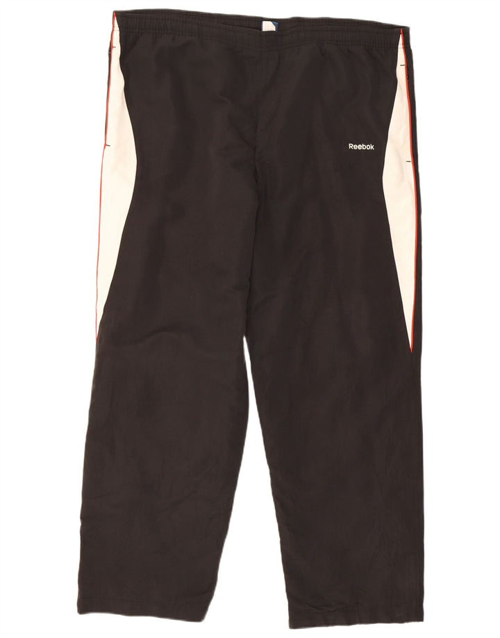 Reebok Træningsdragtsbukser til mænd XL Sort Colourblock Polyester