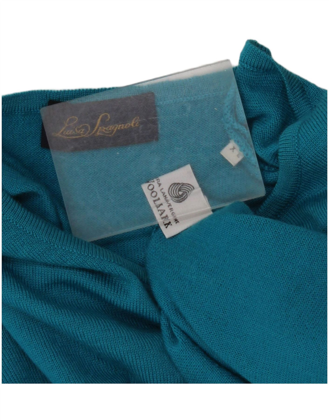 LUISA SPAGNOLI Dame Kortærmet Bådhals Sweater UK 18 XL Blå