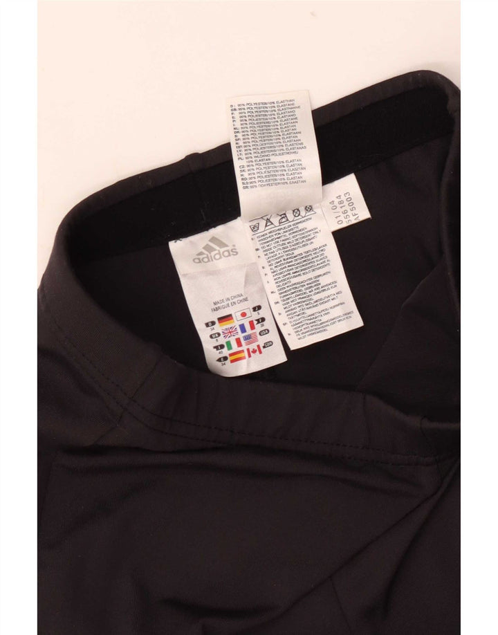 Adidas Dame Climalite Capri Træningsdragt Bukser UK 8 Small Black Polyester