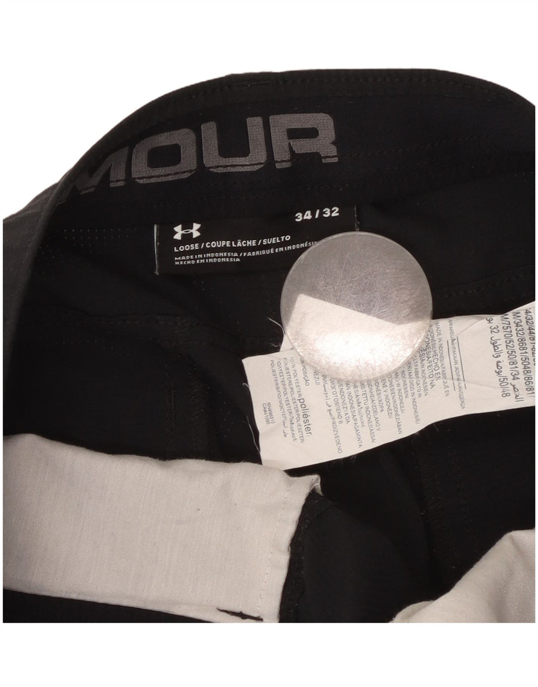 Under Armour Herre Loose Fit Bukser W34 L32 Sort Polyester