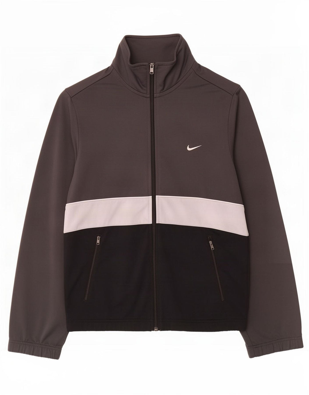 Nike træningsdragt til mænd, topjakke, lille grå farveblok polyester