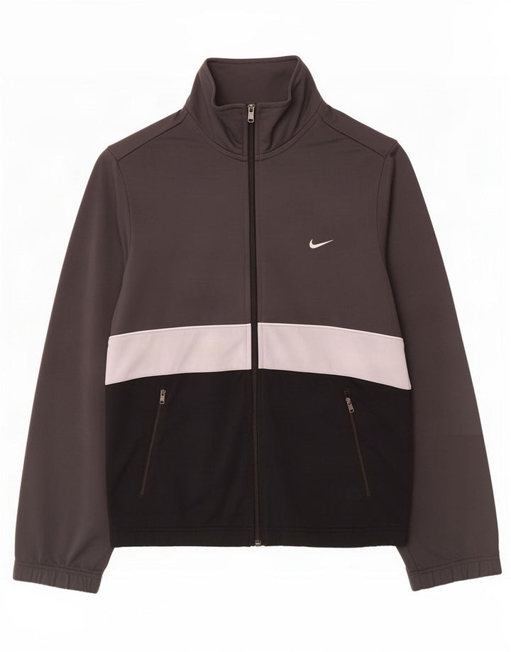 Nike træningsdragt til mænd, topjakke, lille grå farveblok polyester