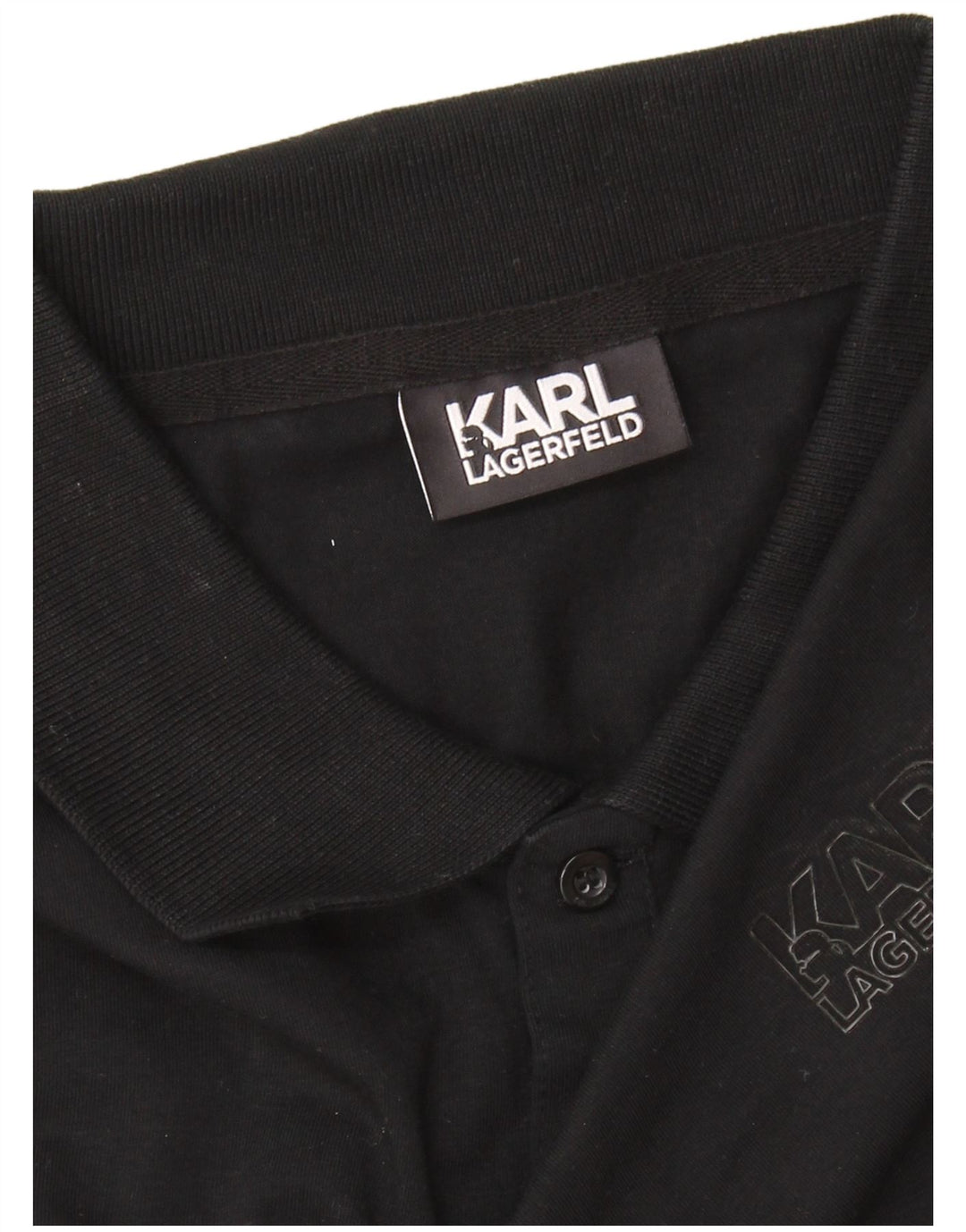 Karl Lagerfeld Herre Polo Shirt Large Sort