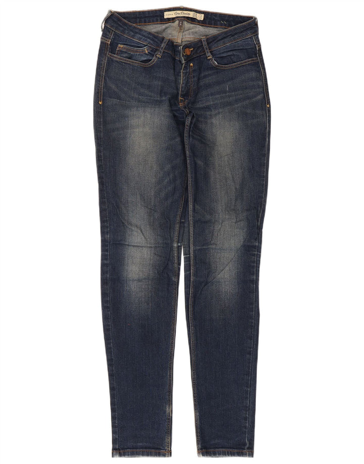 Zara Dame Slim Jeans EU 38 Small W28 L32 Blå Bomuld