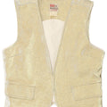 Levi's Damevest UK 10 Small Gold Cotton Western