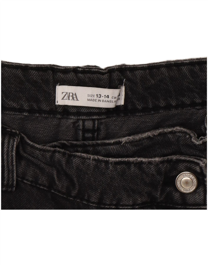 Zara piger denim shorts 13-14 år W28 Grå