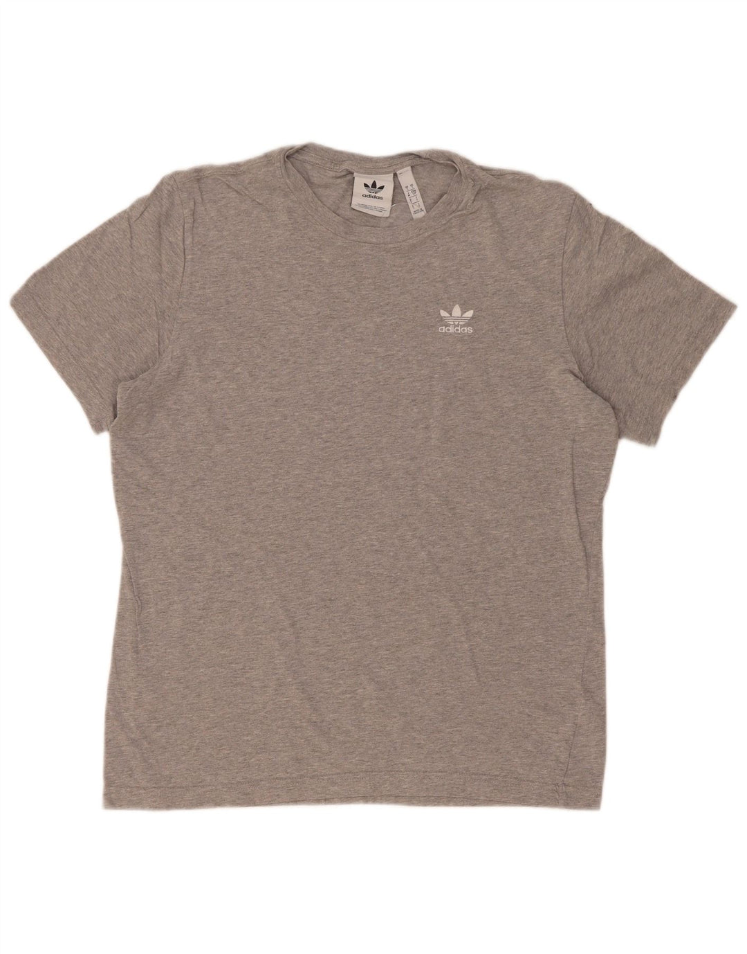 Adidas Herre T-Shirt Top Lille Grå Bomuld