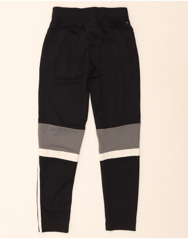 Adidas Boys Climalite træningsdragt bukser 10-11 år Sort Colourblock