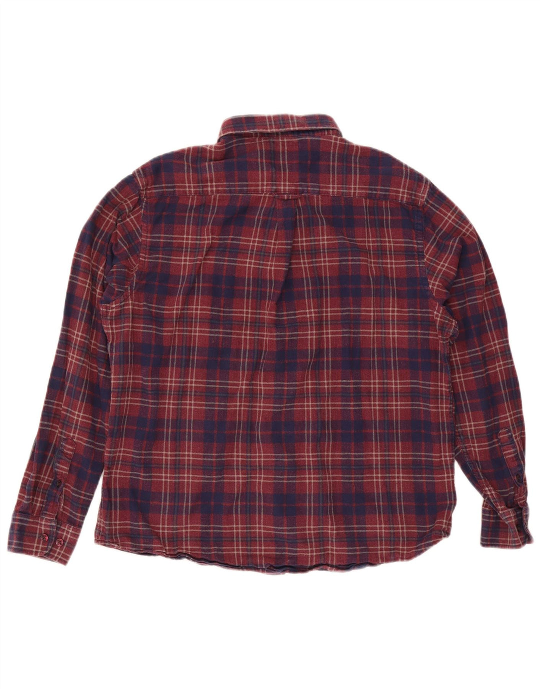 James Pringle herre flannelskjorte XL rød ternet bomuld