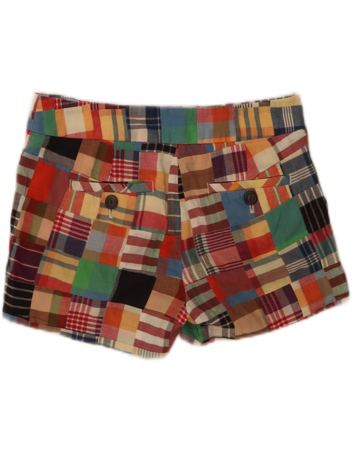 J. CREW Womens City Fit Chino Shorts US 0 XS W30  Multicoloured Patchwork Vintage J. Crew and Second-Hand J. Crew from Messina Hembry 