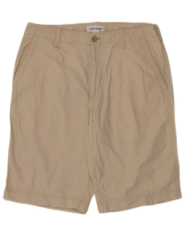 CALVIN KLEIN Herre Chino Shorts W32 Medium Beige Bomuld