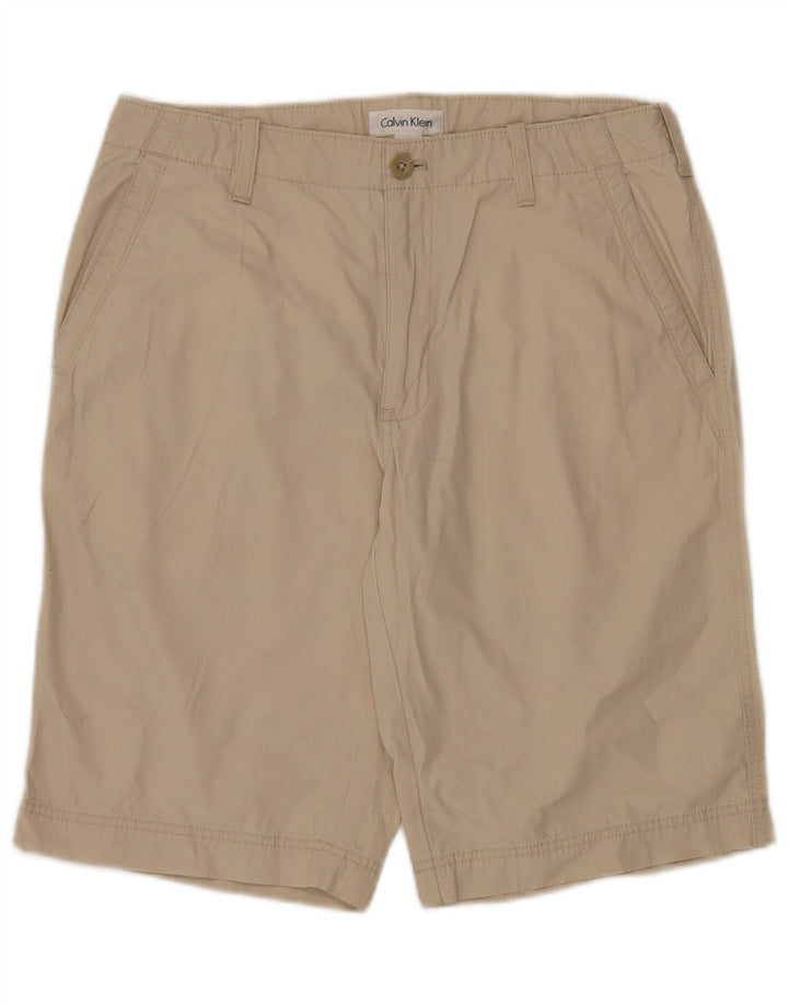 CALVIN KLEIN Herre Chino Shorts W32 Medium Beige Bomuld