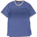 Nike herre Dri Fit T-shirt top mellemblå stribet polyester