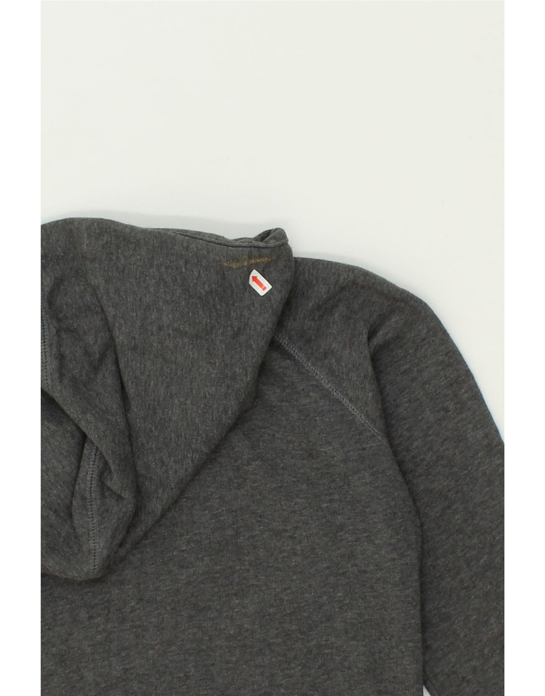 NIKE Womens Graphic Zip Hoodie Sweater UK 14 Medium Grey Cotton Vintage Nike and Second-Hand Nike from Messina Hembry 
