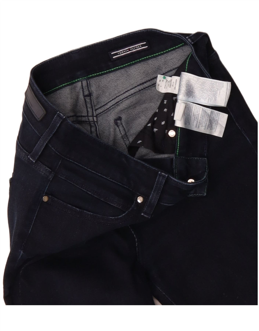 TOMMY HILFIGER Skinny Jeans til kvinder W26 L27 Marineblå bomuld