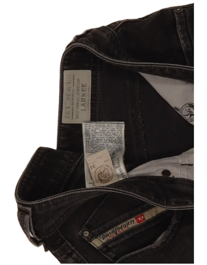 Diesel Herre Larkee Regular Straight Jeans W34 L32 Grå Bomuld