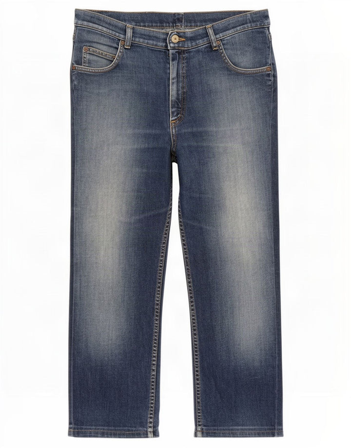 Lee Mens Brooklyn Straight Jeans W36 L28 Blå Bomuld